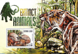 Sierra Leone 2015 Extinct Animals, Mint NH, Nature - Animals (others & Mixed) - Cat Family - Prehistoric Animals - Preistorici