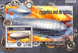 Sierra Leone 2015 Zeppelins And Dirigibles, Mint NH, Transport - Zeppelins - Zeppelines