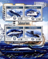 Sierra Leone 2015 Submarines, Mint NH, Transport - Ships And Boats - Ships