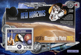 Sierra Leone 2015 NASA's Mission To Pluto 2015, Mint NH, Transport - Space Exploration - Andere & Zonder Classificatie