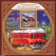 Sierra Leone 2017 The First Solar Train, Mint NH, History - Nature - Transport - Flags - Birds - Railways - Treinen