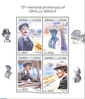 Sierra Leone 2018 70th Memorial Anniversary Of Orville Wright, Mint NH, Transport - Aircraft & Aviation - Vliegtuigen