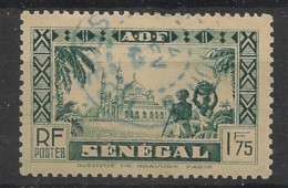 SENEGAL - 1935 - N°YT. 132 - Mosquée De Djourbel 1f75 Vert Foncé - Oblitéré / Used - Gebruikt