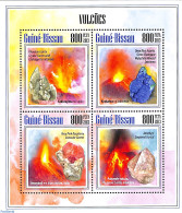 Guinea Bissau 2013 Volcanoes, Mint NH, History - Sport - Geology - Mountains & Mountain Climbing - Escalade