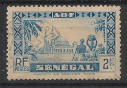 SENEGAL - 1935 - N°YT. 133 - Mosquée De Djourbel 2f Bleu Clair - Oblitéré / Used - Usados
