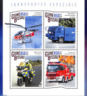 Guinea Bissau 2014 Special Transport , Mint NH, Transport - Automobiles - Helicopters - Motorcycles - Automobili