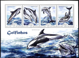 Guinea Bissau 2014 Dolphins, Mint NH, Nature - Sea Mammals - Guinée-Bissau