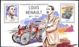 Guinea Bissau 2014 Louis Renault, Mint NH, Transport - Automobiles - Cars