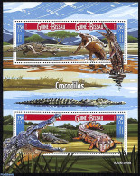 Guinea Bissau 2015 Crocodiles, Mint NH, Nature - Crocodiles - Guinée-Bissau