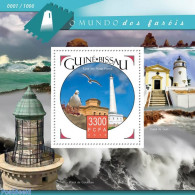 Guinea Bissau 2015 Lighthouses, Mint NH, Nature - Various - Birds - Lighthouses & Safety At Sea - Leuchttürme