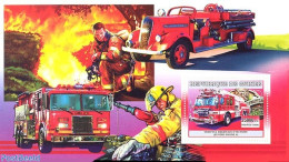 Guinea, Republic 2006 Fire Engines, Mint NH, Transport - Fire Fighters & Prevention - Sapeurs-Pompiers