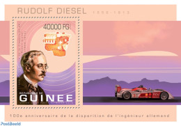 Guinea, Republic 2013 Rudolf Diesel, Mint NH, Science - Transport - Inventors - Automobiles - Voitures