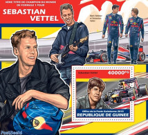 Guinea, Republic 2013 Sebastian Vettel, Mint NH, Performance Art - Sport - Musical Instruments - Autosports - Musique