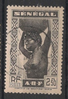 SENEGAL - 1939-40 - N°YT. 169 - Sénégalaise 2f50 Noir - Oblitéré / Used - Oblitérés