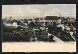 AK Mellrichstadt, Ortsansicht Mit Strasse Aus Der Vogelschau  - Mellrichstadt