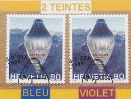 VARIETE DOMINANCE VIOLET . TIMBRE OBLITERE 1er/J.24.3.1999. C/.S.B.K. Nr:971. Y&TELLIER Nr:1608. MICHEL Nr:1680. - Errores & Curiosidades