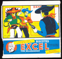 Buvard 15 X 14.5 Biscottes EXCEL Type Hollandaises 28 Tranches Collection "shérif" Série F  N° 65 - Biscotti