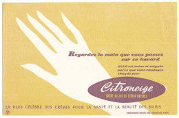 Buvard 20.4 X 13.3   CITRONEIGE Crème Pour Les Mains  Jus De Citron - Perfume & Beauty