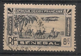 SENEGAL - 1935 - Poste Aérienne PA N°YT. 10 - Avion 8f Noir - Oblitéré / Used - Gebruikt