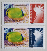 SERIE CAGOU PERSONNALISE LOGO POISSON PAPILLON QUADRILLE 2024 ISSUE D'UNE FEUILLE DE 20 TIMBRES TB - Unused Stamps