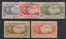 SENEGAL - 1940 - Poste Aérienne PA N°YT. 13 à 17 - Série Complète - Oblitéré / Used - Oblitérés