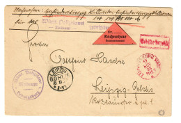 Gebühr Bezahlt, 17.11.23 Von Ludwigsburg Nach Leipzig: Polizei-Meldeamt. Geprüft - Storia Postale