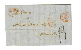 USA To France: 1852: Transatlantic Post: P. America To Marseille - Other & Unclassified