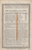 Priester, Prêtre, Abbé, Ludovicus Boone, Poperinge, Roeselare, Mechelen, Waereghem, Wijtschate, Geluwe, 1880 - Devotieprenten