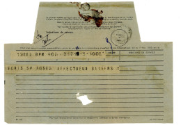 ALGERIE TELEGRAMME DE B.P.M. 402  TXT ECRIS SP 50582 INDOCHINE VIETNAM 1949 CONSTANTINE CENTRAL - Guerra De Indochina/Vietnam