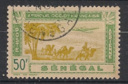 SENEGAL - 1942 - Poste Aérienne PA N°YT. 29 - Avion 50f Vert Et Jaune - Oblitéré / Used - Oblitérés