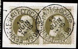 Frgt  75 Paire Sans Bdl  Obl   Fexhe-Le-Haut-Clocher  + 8 X 2 - 1905 Grove Baard