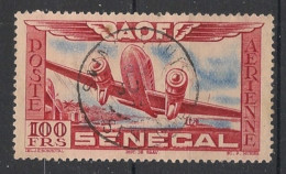 SENEGAL - 1942 - Poste Aérienne PA N°YT. 30 - Avion 100f Rouge Et Outremer - Oblitéré / Used - Usados