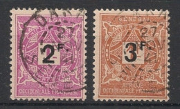 SENEGAL - 1927 - Taxe TT N°YT. 20 Et 21 - Série Complète - Oblitéré / Used - Oblitérés