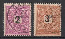 SENEGAL - 1927 - Taxe TT N°YT. 20 Et 21 - Série Complète - Oblitéré / Used - Gebraucht