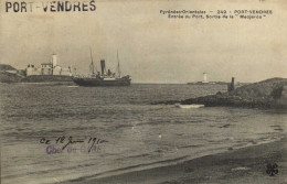 PORT VENDRES Entrée Du Port Sortie De La "Medjerda " RV - Port Vendres