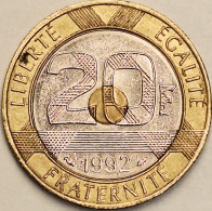 France - 20 Francs 1992, KM# 1008.2 (#4358) - 20 Francs