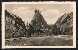 AK Sangerhausen, Blick über Platz Zum Rathaus  - Sangerhausen