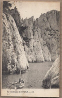 CPA 13 - CALANQUE DE L'OULE - TB PLAN Partie D'eau Entre Les Rochers + Bateau Barque Pêcheur - Andere & Zonder Classificatie