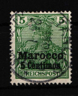 Deutsche Auslandspostämter Marokko 8II Gestempelt #HS722 - Deutsche Post In Marokko