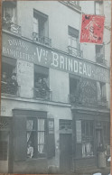 DIVANS BANQUETTES BRINDEAU ÉBENISTE  236 RUE DE BERCY PARIS  MAGASIN DEVANTURE CARTE PHOTO - Arrondissement: 12