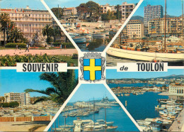 Navigation Sailing Vessels & Boats Themed Postcard Toulon Harbour - Sailing Vessels