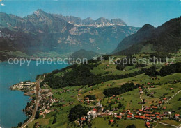 13222464 Quarten Walensee Alpenpanorama Fliegeraufnahme Quarten - Andere & Zonder Classificatie