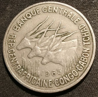 Pas Courant - AFRIQUE EQUATORIALE - 50 FRANCS 1963 - KM 3 ( Rép. Centrafricaine - Congo - Gabon - Tchad ) - Autres – Afrique