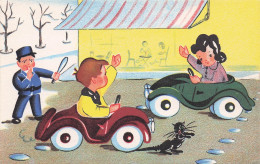 Illustration Scène De Circulation Automobiles Par Enfants . COLLECTION HUMORISTIQUE 34 - Autres & Non Classés