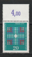 Bund Michel 648 Deutscher Katholikentag Trier ** Mit Oberrand - Unused Stamps