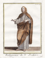 Religieuse De St. Isidore - Saint Isidora / Nun Nonne / Mönchsorden Monastic Order / Ordenstracht Order Habit - Estampas & Grabados
