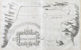 Le Gomenizze - Igoumenitsa Threspotia / Greece Griechenland / Map Karte - Prints & Engravings