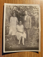 19367.  Fotografia D'epoca Uomo Con Donne In Posa Aa '20 Italia - 12x9 - Personas Anónimos