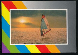 Carton 10.5 X 15 Sport Planche à Voile Coucher De Soleil - Sailing