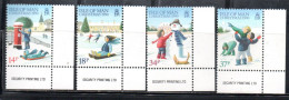 ISOLA DI MAN ISLE OF MAN 1990 CHRISTMAS NATALE NOEL WEIHNACHTEN NAVIDAD COMPLETE SET SERIE COMPLETA MNH - Man (Eiland)